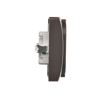 SIMON BASIC Socket with earthing Schuko double, chocolate