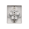 SIMON BASIC Socket with earthing Schuko double, satin finish
