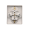 SIMON BASIC Socket with earthing Schuko double silver matt