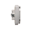 SIMON BASIC Socket with earthing Schuko double silver matt