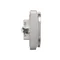 SIMON BASIC Socket with earthing Schuko double silver matt