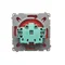 SIMON BASIC Socket with grounding 16A 230V red