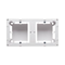 SIMON BASIC STANDARD Caja de superficie, doble placa, blanco