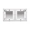SIMON BASIC STANDARD Caja de superficie, doble placa, blanco