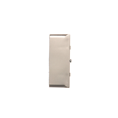 SIMON BASIC STANDARD Caja de superficie, doble placa metalizada satinada