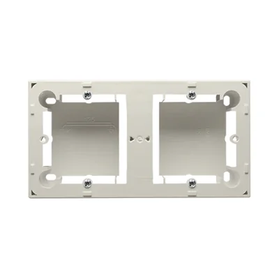 SIMON BASIC STANDARD Caja de superficie, doble teja, beige