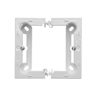 SIMON BASIC STANDARD Caja de superficie plegable individual, blanco intenso