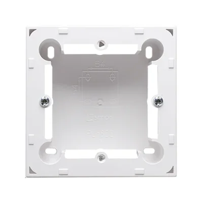 SIMON BASIC STANDARD Caja de superficie, una losa, blanco