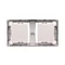 SIMON BASIC STANDARD Coffret apparent, double plaque inox métallisée
