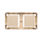 SIMON BASIC STANDARD Double surface-mounted box, beige