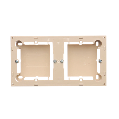 SIMON BASIC STANDARD Double surface-mounted box, beige