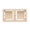 SIMON BASIC STANDARD Double surface-mounted box, beige