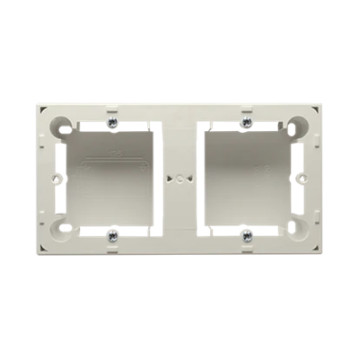 SIMON BASIC STANDARD Double surface-mounted box, beige