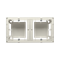 SIMON BASIC STANDARD Double surface-mounted box, beige