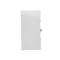 SIMON BASIC STANDARD Samostatná skládací přisazená krabice, tmavě bílá
