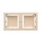 SIMON BASIC STANDARD Scatola da parete, doppia piastrella, beige
