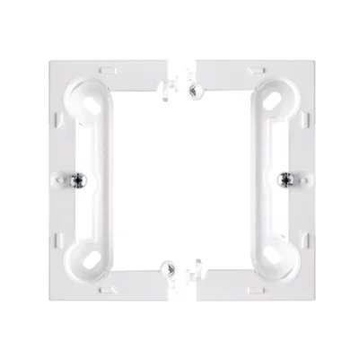 SIMON BASIC STANDARD Scatola singola pieghevole da superficie, bianco intenso