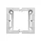 SIMON BASIC STANDARD Scatola singola pieghevole da superficie, bianco intenso