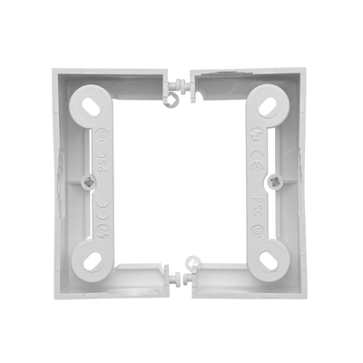 SIMON BASIC STANDARD Single wall-mounted box, deep white