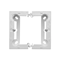 SIMON BASIC STANDARD Single wall-mounted box, deep white