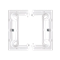 SIMON BASIC STANDARD Single wall-mounted box, deep white