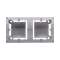 SIMON BASIC STANDARD Surface-mounted box, double metallised inox plate