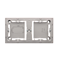 SIMON BASIC STANDARD Surface-mounted box, double metallised inox plate