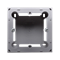 SIMON BASIC STANDARD Surface-mounted box, single metallised inox plate