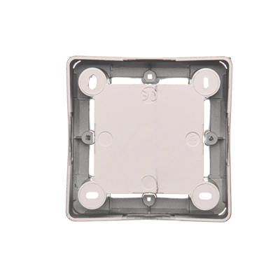 SIMON BASIC STANDARD Surface-mounted box, single metallised inox plate