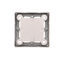 SIMON BASIC STANDARD Surface-mounted box, single metallised inox plate