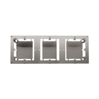 SIMON BASIC STANDARD Surface-mounted box, triple metallised satin plate