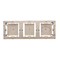 SIMON BASIC STANDARD Surface-mounted box, triple metallised satin plate