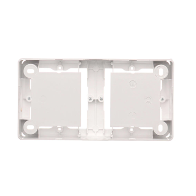 SIMON BASIC STANDARD Surface-mounted double plate white box