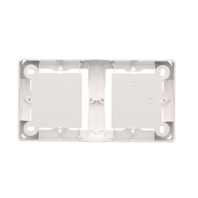 SIMON BASIC STANDARD Surface-mounted double plate white box