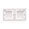 SIMON BASIC STANDARD Surface-mounted double plate white box