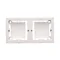 SIMON BASIC STANDARD Surface-mounted double plate white box