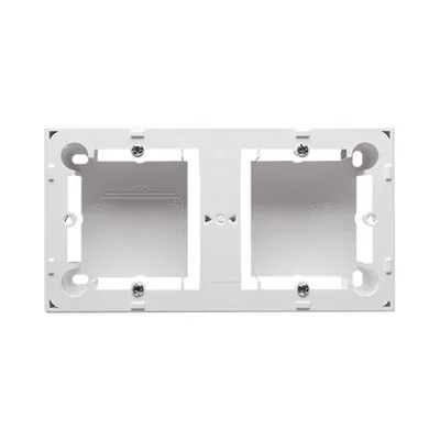 SIMON BASIC STANDARD Surface-mounted double plate white box