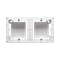 SIMON BASIC STANDARD Surface-mounted double plate white box