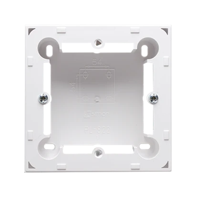 SIMON BASIC STANDARD Surface-mounted single plate white box
