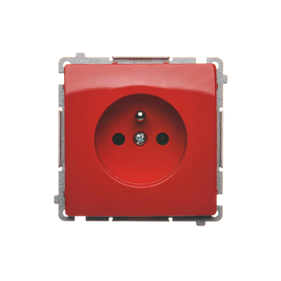 SIMON BASIC Steckdose mit Erdung 16A 230V rot