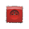 SIMON BASIC Steckdose mit Erdung 16A 230V rot