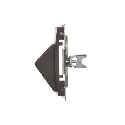 SIMON BASIC Tapa para tomas de telecomunicaciones Keystone, inclinada, doble, con campo rotulado, de rosca, para bombonera