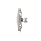 SIMON BASIC Tapa para tomas de telecomunicaciones Keystone, plana, doble, plata mate, metalizada