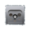 SIMON BASIC Terminal R-TV-SAT antenna socket (module) silver mat