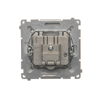 SIMON BASIC Terminal R-TV-SAT antenna socket (module) silver mat