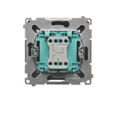 SIMON BASIC Three-position roller shutter switch 1-0-2 matte graphite