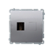 SIMON BASIC Toma (módulo) HDMI única plata mate