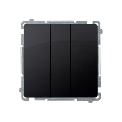 SIMON BASIC Трикнопковий 10А 250В матовий графіт