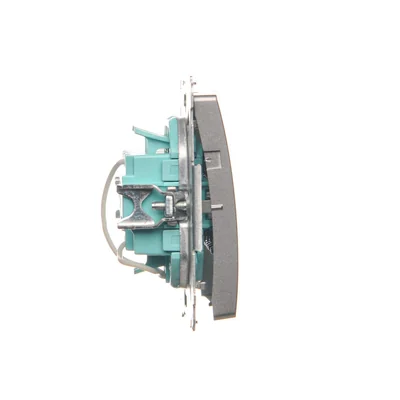 SIMON BASIC Triple bouton avec rétroéclairage LED 10A 250V en acier inoxydable