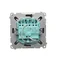 SIMON BASIC Triple button with LED backlight 10A 250V matte graphite